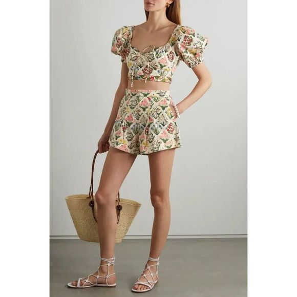 Agua Bendita Pants - AGUA BY AGUA BENDITA
Toronjil Floral Poplin Shorts